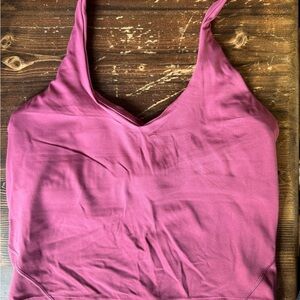 Lululemon Athletica Align Halter Pink Sleeveless Fitted Camisole
